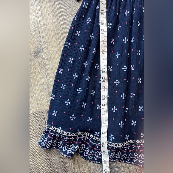 LCW Casual Women’s Boho Summer Lined Crinkle Cinched Waist Dress Size S/M - Picture 6 of 8